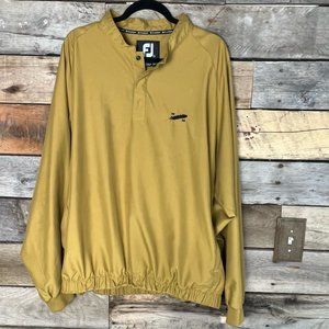 FootJoy Men's 1/4 Snap Long Sleeve Golf Pullover Windbreaker Size XL